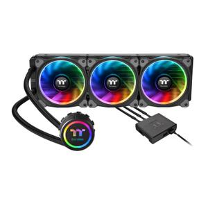 Thermaltake Floe 360mm, 16.8 Million Color Software Enabled (TT RGB Plus/Alexa/Razer Chroma), AMD (AM5/AM4)/Intel (LGA 2066/1200), AIO CPU Liquid Cooler CL-W158-PL12SW-A Black