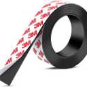 DTLHCNCT Strong Adhesive Magnetic Tape Strip Roll- 1" x 10ft, Cuttable Magnetic Sheets for,DIY Art Projects, Whiteboards, Fridge Organization - Ideal for Home, School, Office Use.(0.06" Thick)