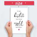 3 x Bestie 30th Birthday Card, 30th Birthday Card for Her Women Best Friend, 30th Birthday Gifts for Sister Female Friend, To My Bestie On Your 30th Birthday