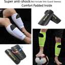 ZMD Soccer Shin Guards, Shin Pads Set for Men Women Youth Protective Soccer Equipment for Football Outdoor Games
