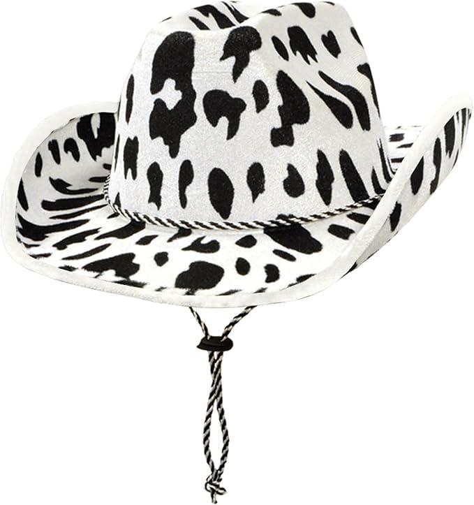 Beistle Cow Print Cowboy Hat One Size Fits Most Animal Print Hats
