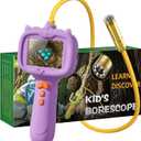 Kids Borescope Toys Camera with Light for 4-10 Years Old Boys Girls Birthday Gift Type-C Rechargeable STEM Science Educational Toy Snake Scope Camera for Outdoor Camping Nature Exploration