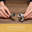 2 x 2LB Depot Loose Leaf Tea Infuser - Set of 2 Fine Mesh Tea Cup Filter - Loose Tea Strainer - Tea Steeper for Herbal Tea - Reusable Tea Holder - Tea Ball Strainers for Superior Tea Brewing Experience (Black & Grey)