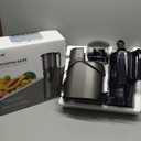 Cold Press Juicer, Juicer Machines with 5.8" Wide Feed Chute for Juice Extractor, Slow Masticating Juicer for Vegetables & Fruits with High Juice Yield, Easy to Clean (Black) (Dark Gray)