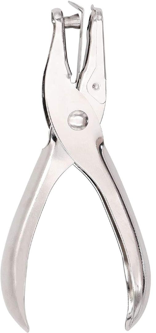 1/8 Inch Small Mini Tiny Shaped Circle Metal Single Handheld Hole Paper Punch Punchers with 8 Sheet Punch Capacity for Tags Clothing Ticket