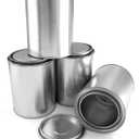8 Pcs Empty Metal Paint Cans with Lids, Tiny Empty Unlined Cans Storage Containers for Paint(1 Pint/500ml)