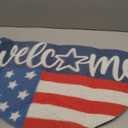Tinideya Patriotic Welcome Doormat Outdoor 250 Anniversary 4th of July Coir Door Mat USA Red Blue White Indoor Entrance Door Mat America Non-Slip Rubber Backing for Independence Day Front Porch Decor