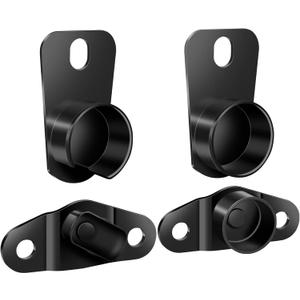 Tailgate Hinge Kit - Compatible with 1992-2000 Chevrolet Chevy GMC C1500, C2500, C3500, C3500HD, K1500, K2500, K3500  Upgraded Metal, Black, OEM 15521579, 15603558, 15691087, 15691088