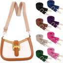 8 Pcs Wide Purse Strap Crossbody Replacement, Adjustable Cross Body Straps for Handbags, Thick Purse Straps Replacement Crossbody with Zinc Alloy Buckles (8 Colors)