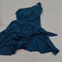 One Piece Swim Dress for Women - One Shoulder Tummy Control Swimsuit with Skirt 2025 Skirted Bathing Suit Swimdress S