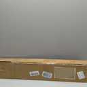 Cordless Faux Wood Blinds 26" W x 36" H, 2 Inch Slat Horizontal Windows Blinds with Crown Valance, Room Darkening, White Blinds for Home Interiors.