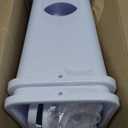 Automatic Chicken Feeder Set Hanging Chicken Feeder No Waste Poultry Feeder Kit 20lb Chicken Feed Container (White)