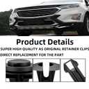 30 Sets Silverado Bumper Clips Front Air Dam Deflector Retainer Clips Nut Grommet 15733971 15733970 Fits Chevy Trucks Suburban Tahoe Trailblazer GMC Canyon Savana Sierra Yukon Avalanche