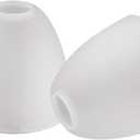 Giluta 2 Pack Bell Shaped Glass Shade Frosted Light Fixture Shades Replacement for ceiling fan light wall light,Lipless with 1-5/8-inch Fitter Opening