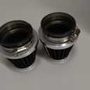 MUYI 2PCS  Motorcycle Air Filters Round Tapered Clamp-on Pod Intake Filter Cleaner for Dirt Bike ATV Moped Pit Bike Scooter Vintage(42mm)