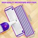 20 Pack Reusable Mop Pads Compatible with Swiffer PowerMop, Microfiber Pads Refills Machine Washable Up to 100 Times Wet Dry Use Suitable for All Floor Types