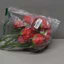 Ivydale 18pcs Red Roses Artificial Flowers, Fake Roses Silk Flowers with Stems Realistic Bouquet for Wedding Party Home Decoration DIY Centerpiece Floral Romantic Gifts