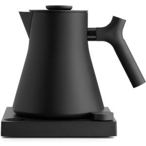 Fellow Corvo EKG Pro Electric Tea Kettle - Quick Heating, Precise Temperature Control Electric Kettle, Scheduling, Built-in Brew Timer for Boiling Water - Matte Black - 0.9 Liter