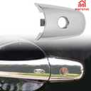 Door Handle Cover Fit for NISSAN Armada 2017-2020 80646-1BA0A for Infiniti QX60 QX70 QX80 2014-2019 EX35 FX35 FX50 QX50 QX56, Left Driver Front Outside Exterior Car Door Handle Escutcheon with Keyhole