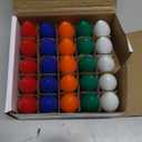 25 Pack C7 Multicolor Ceramic Christmas Lights Replacement Bulbs, 5W E12 Candelabra Base Incandescent Bulbs for Outdoor String Lights Xmas Tree Patio Holiday Party Decor