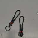 PD 60W Short USB C Cable (2 Pack), Keychain 6 Inch USB C Cable/Nylon Braided Type C to Type C Cables/Fast Charging Cables for 1Phone17/16/15 Series, 1Pad Pro/Air, Samsung Galaxy Series, Google Pixel (Red)