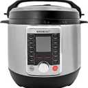 KINGBULL 12-in-1 Electric Pressure Cooker, Slow Cooker, Rice Cooker, Steamer, Saut, Yogurt Maker & Warmer, One-Touch Programs,Support DIY,Stainless Steel/Black. (8 Quart)