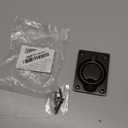 QCAA Solid Brass Large Heavy Rectangular Recessed Flush Ring Pull, 3-5/16"x 2-7/16", US10B ORB Oil-Rubbed Bronze, Made in Taiwan, 1 Pack