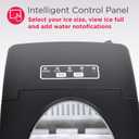 FRIGIDAIRE EFIC128AMZBLK Compact Countertop Ice Maker, 26 lb per Day, Black