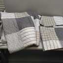 Boryard 3-Piece Queen Quilt Set, Lightweight Soft Full Size Quilt Gray Patchwork Farmhouse Bedspread Coverlet 90x90 inches Spring Bedding Set with 2 Pillow Shams, Grey Plaid Print