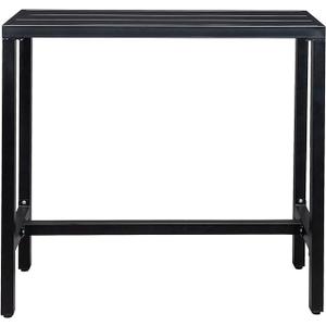 Patio Bar Table with Adjustment Knob, for Living Room, Dining Room, Bedroom, Study (Black)