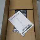 Dual Monitor Stand with Built-in Power Outlet, Vertical Stack Freestanding Monitor Mount for 13-32 inch Flat Curved Computer Screen, Metal Base, Height Adjustable, Max VESA 100x100mm