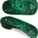 Plantar Fasciitis Orthotic Shoe Insoles, QBK High Arch Support Inserts for Dispersal Heel Pressure and Pain ReliefS