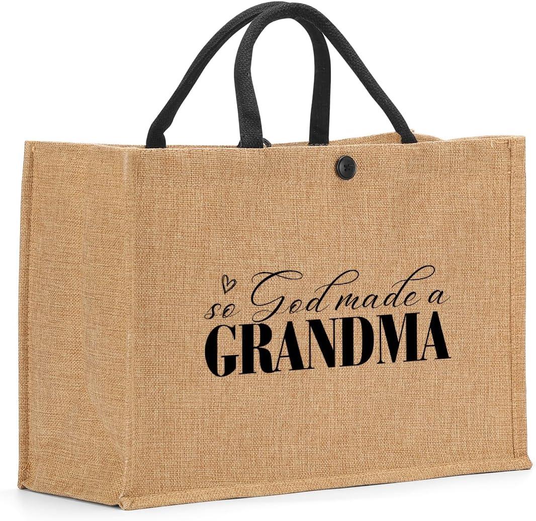 Crap Bag Granny Gigi Abuela Mimi Nana Grandma Aunt Memaw Mama Mom Gifts Burlap Tote Bag for Women Female Her