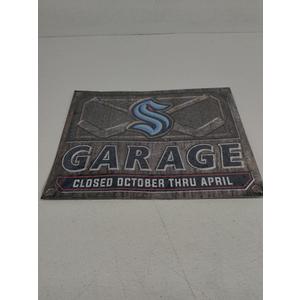 Seattle Kraken Metal Garage Sign 16x12