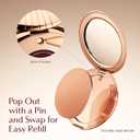 Charlotte Tilbury Airbrush Matte Bronzer - Smoothing & Blurring Powder Bronzer with an Airbrush Finish - Refillable Makeup Infused with Silky Mica & Hyaluronic Acid