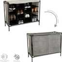 Simplify Shoe Cubby, 16 Compartment, Grey (23200-GREY)