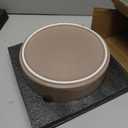 Ceramic 8.2inch Dog Bowl for Large-Breed Dogs, Anti-Slip and Weighted Pet Food and Water Bowl (Single Bowl - Brown Coffee)