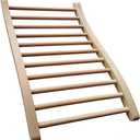 LTCCDSS Sauna Backrest Canadian Hemlock Wooden | S-Shape Design - Slip-Resistant - Non-Toxic - Comfortable - Sauna Accessories Kit Apply to Barrel or Infrared Sauna (20.5 in * 13 in)