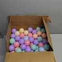 GOGOSO Colorful Ball Pit Balls - Pink Soft Plastic Balls Phthalate Free BPA Free Play Balls for Ball Pool Birhtday Party Girls Kids with Storage Bag, 6Colors, 100pcs