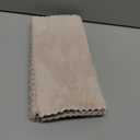 MOONQUEEN Ultra Soft Premium Washcloths Set - 12 x 12 inches - 24 Pack - Quick Drying - Highly Absorbent Coral Velvet Bathroom Wash Clothes - Use as Bath, Spa, Facial, Fingertip Towel (Cream)