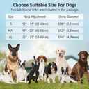 Dog Collar with Quick Release Buckle for Small Medium Large Dog (M/L(17-22" Neck, 3.20mm))