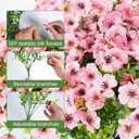 16 Bundles Artificial Flowers for Outdoor Realistic Faux Flower Spring Summer Garden Home Decoration, Hanging Daisy with Eucalyptus Leaves Fake Plants Greenery Balcony Porch Patio Front Door Decor