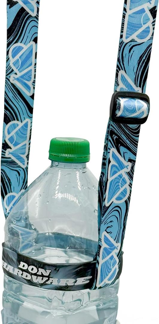 Water Bottle Holder with Strap  Hands-Free Cup & Drink Lanyard for Festivals, Beer Glass Holder, Crossbody Sling, Tumbler Carrier, Cup Holder, Bottle Strap & Walking Accessory (Baby Blue)