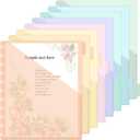 8 Pcs Discbound Pocket Dividers 8.5 x 11 Dividers with Tabs and Pockets Discbound Pocket Folders Letter Size Binder Divider Plastic Disc Planner Supplies for Business School Office(Macarons)