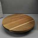 Juvale Round Acacia Wood Cake Stand for Wedding, Wooden Serving Platter for Appetizers and Desserts (12.75 Inches)