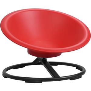 Spinning Chair, Sensory Toys for Autistic Kids Swivel Chair Carousel Spin Sensory Products, Gyro Shape Sensory Toy Chair Improving Kids Body Coordination Red