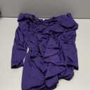 Women's Sexy V Neck Wrap Dress Long Sleeve Ruched Cocktail Party Bodycon Mini Dress, Small