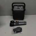 Karaoke Machine, Portable Bluetooth Speaker with 2 Wireless Microphones for Adults & Kids with Lights, Karaoke Microphone with PA System Supports USB/TF/FM/AUX for Home Party Home System Packages (Black)