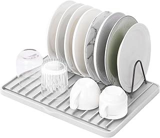 Silicone Dish Drying Mat with Drain Lip, Drying Matt Kitchen Counter, Drain Boards for Kitchen Counter, Dish Drainers for Kitchen Counter, Non-Slip Dish Drying Rack Pad 16" x 12" White Silicone Dish Drying Mat with Drain Lip, Drying Matt Kitchen Counter, Drain Boards for Kitchen Counter, Dish Drainers for Kitchen Counter, Non-Slip Dish Drying Rack Pad 16" x 12" White
