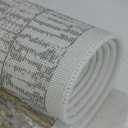 The Decorate House Vintag Turkis Rugs Cream Rug Machine Washable Area Rug for Living Room Bedroom Room Stylish Carpets (Size-5x8)